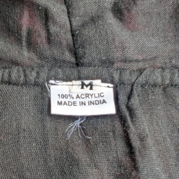 💜Vibrant Bohemian Hooded Coat with Floral Paisley Design - Size M - Picture 12 of 12